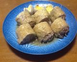 油揚げのひき肉詰め 甘辛煮【山芋入り】作り方10写真