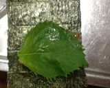 揚げ餅の磯辺巻き【青じそ入り】作り方3写真