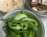 牛肉とピーマン、タケノコ 、椎茸の炒め物作り方1写真
