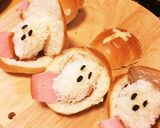 全部食べれる♪ハロウィンおばけの棺パン作り方6写真