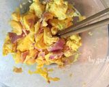 レンジで簡単！豆苗とベーコンの玉子炒め作り方5写真