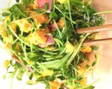 レンジで簡単！豆苗とベーコンの玉子炒め作り方7写真