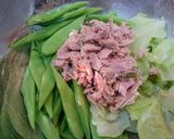 スナップエンドウとキャベツのカレマヨ和え作り方2写真