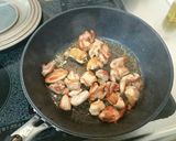 超簡単！きのこと鶏肉のクリーム煮！！作り方3写真
