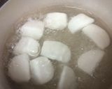 蕪とレンコン入り肉団子のダシダスープ鍋作り方1写真