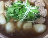 蕪とレンコン入り肉団子のダシダスープ鍋作り方4写真
