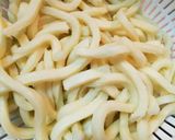 土鍋で簡単！えのきと豆苗のミルクうどん鍋作り方4写真