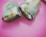 【柚子のせ】水菜＆アボカド＆チーズ生春巻作り方4写真