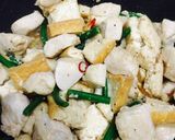 厚揚げと鶏むねのにんにく芽ピリ辛炒め作り方2写真