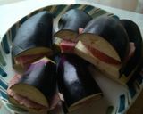 茄子のハムはさみ焼き作り方1写真