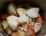 あごだしつゆの簡単根菜汁作り方3写真
