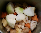 あごだしつゆの簡単根菜汁作り方3写真