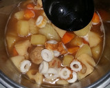 あごだしつゆの簡単根菜汁作り方4写真