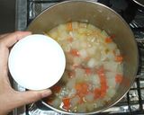 簡単スープ煮♪ホタテ缶と大根の優しい味作り方7写真