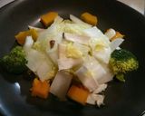 キーマカレーde温野菜サラダ作り方3写真