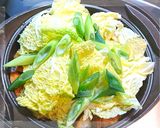 温活☆仙台麩(油麩)&白菜の旨辛味噌汁♪作り方4写真