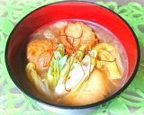 温活☆仙台麩(油麩)&白菜の旨辛味噌汁♪作り方6写真