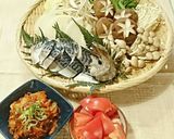 トマトとキムチと塩鯖の簡単蒸し鍋作り方1写真