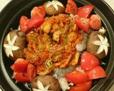 トマトとキムチと塩鯖の簡単蒸し鍋作り方4写真