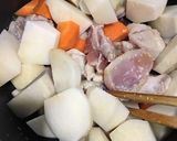 里芋と鶏肉の煮物作り方5写真