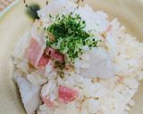 里芋とベーコンの白だしご飯♪作り方4写真