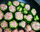☆ピーマンのつくね風肉詰め☆作り方5写真