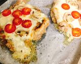 CHIZZA風☆鶏もも唐揚げの生ハムピザ作り方8写真