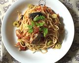 簡単☆鯖缶のトマトソースパスタ作り方4写真