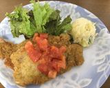 ミラノ風カツレツ、トマトソースのせ作り方7写真