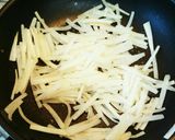 糖質制限☆春菊と厚揚げの常備菜作り方1写真