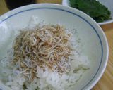 超簡単めし✿大葉巻き巻きじゃこご飯♪作り方1写真