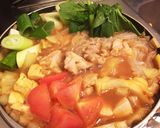 シメまでいただく！一人前簡単《カレー鍋》作り方2写真