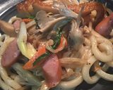 簡単☆あごだし具沢山焼うどん☆お弁当にも作り方3写真