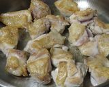 鶏とキノコのクリーム煮　山葵添え♪　作り方2写真