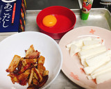 焼き豚とサクサク長芋の和え物作り方1写真