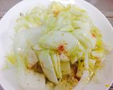 レンジ６分白菜とエリンギのペペロンチーノ作り方3写真