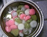 三色白玉だんご作り方3写真