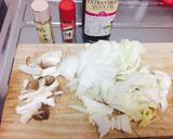 レンジ６分白菜とエリンギのペペロンチーノ作り方1写真