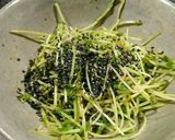 豆苗の炒めナムル作り方2写真