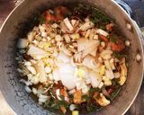 ヴィーガン対応菊とキノコとトウキの味噌汁作り方3写真
