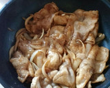 玉ねぎ入り　やわらかい豚肉のしょうが焼き作り方6写真