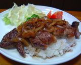 ご馳走どんぶり♪ステーキ丼作り方7写真