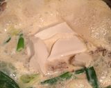 あご出汁で簡単コク旨！鮭の豆乳クリーム鍋作り方5写真