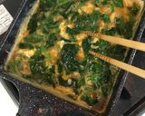 ほうれん草とチーズの甘ーい卵焼き♪作り方3写真