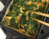 ほうれん草とチーズの甘ーい卵焼き♪作り方3写真