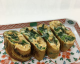ほうれん草とチーズの甘ーい卵焼き♪作り方6写真