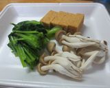 どうし菜と厚揚げの炊き合せ：道の駅どうし作り方3写真