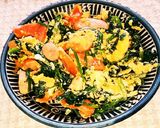 ほうれん草ウインナーと卵のバター醤油炒め作り方6写真