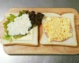休日の朝食に！具だくさんホットサンド作り方6写真