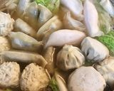 野菜たっぷり、中華点心鍋作り方6写真